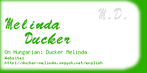 melinda ducker business card